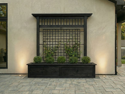 Palisade Trellis with Planter – Cedar Grid